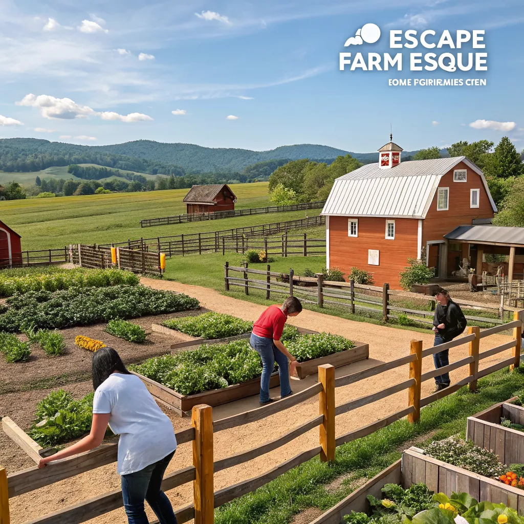 Interactive farm escape quest